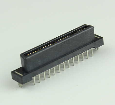 1.27mm 50pin female end plate to board in-line connector 