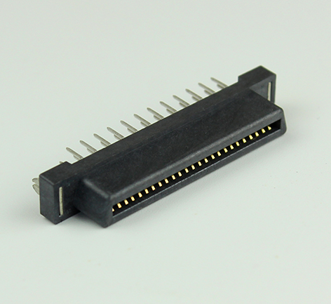 1.27mm 50pin female end plate to board in-line connector 